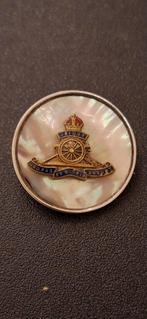 ROYAL ARTILLERY REGIMENT ENAMEL & PEARL SWEETHEART BROOCH, Ophalen of Verzenden