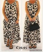 Panter jurk, Kleding | Dames, Jurken, Bruin, Verzenden, Maat 42/44 (L), Nieuw