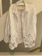 ZARA WIT MEISJE BLOUSE, MAAT: 128, Meisje, Overhemd of Blouse, Ophalen of Verzenden, Zo goed als nieuw