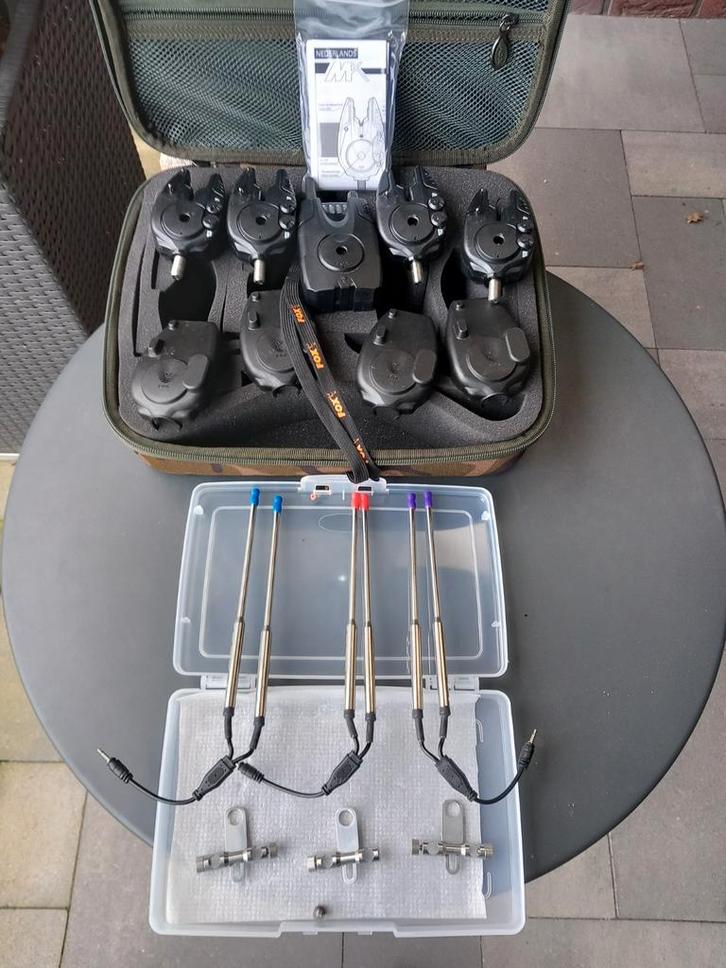 Schitterende Fox Mx 4+1 Beetmelders set., Watersport en Boten, Hengelsport | Karpervissen, Zo goed als nieuw, Complete set, Ophalen of Verzenden
