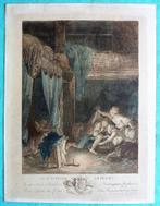 Franse schilder Pierre-Antoine Baudouin, La Sentinelle en dé, Antiek en Kunst, Kunst | Schilderijen | Klassiek, Ophalen of Verzenden