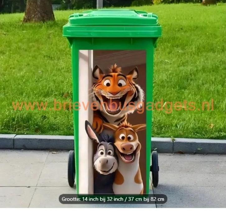 Grote Sticker voor Afvalcontainer of Kliko, Huis en Inrichting, Woonaccessoires | Prullenbakken, Nieuw, Kunststof, 50 tot 75 cm