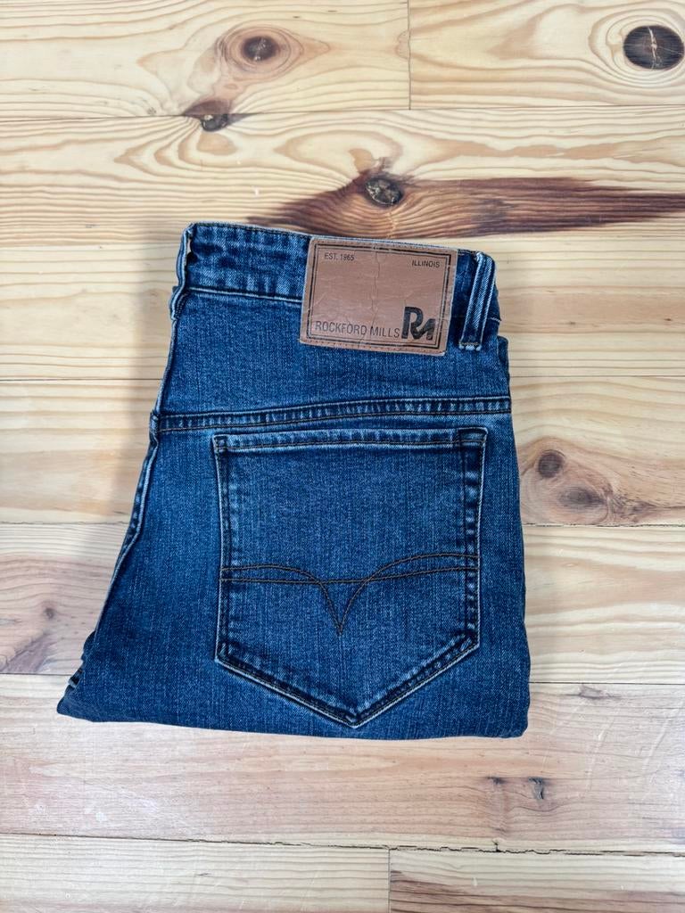 Rockford Mills donkerblauwe jeans, Ophalen of Verzenden, Zo goed als nieuw, Blauw, W32 (confectie 46) of kleiner