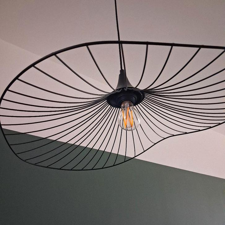 Hanglamp hoed design, Huis en Inrichting, Lampen | Hanglampen, Zo goed als nieuw, Minder dan 50 cm, Metaal, Ophalen