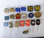 20 speldjes met olifant : Jumbo Terlenka Cote d'Or etc, Ophalen of Verzenden, Gebruikt, Overige onderwerpen, Speldje of Pin
