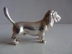 Miniatuur zilver DT2 hond teckel zilveren miniaturen, Zilver, Verzenden