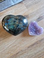Labradoriet & Amethist Hartjes, Ophalen, Mineraal