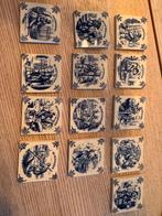 Delfts blauwe tegels met ambachten, Antiek en Kunst, Antiek | Wandborden en Tegels, Ophalen of Verzenden
