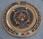 Mooi messing wandbord Mexico met zonnewijzer, Antiek en Kunst, Ophalen of Verzenden