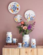Heinen Delfts Blauwe vazen en melkbus potten., Overige kleuren, Aardewerk of Porselein, Nieuw, Ophalen of Verzenden