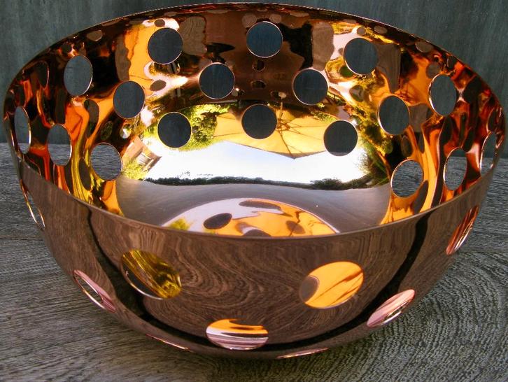 CAPPELLINI "PORTAFRUTTA" KOM KOPER P.SILVA 1998, Antiek en Kunst, Kunst | Designobjecten, Ophalen of Verzenden