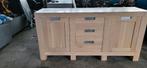 massief eiken dressoir en tv meubel, Ophalen, Gebruikt, 150 tot 200 cm, Eikenhout