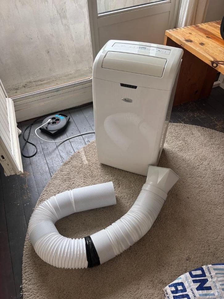 Mobiele airco ~ Whirlpool, Witgoed en Apparatuur, Airco's, Gebruikt, Mobiele airco, Minder dan 60 m³, 3 snelheden of meer, Ophalen