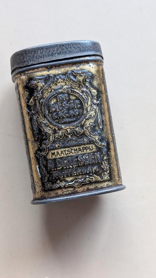 Driessen cacao monsterblikje, Verzamelen, Blikken, Gebruikt, Overige, Overige merken, Ophalen of Verzenden