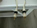 Sub rca kabel Monstercabel 3.5 mtr wit Monsterbass, Nieuw, 2 tot 5 meter, Interlink-kabel, Ophalen of Verzenden