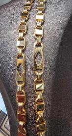 Prachtige 18k 750 platte magnum ketting 70cm lang, Sieraden, Tassen en Uiterlijk, Ophalen of Verzenden, Nieuw, Goud, Goud