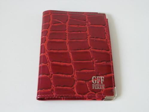 Ferre pasjeshouder / portefeuille. Leer., Sieraden, Tassen en Uiterlijk, Portemonnees, Zo goed als nieuw, Overige merken, Rood