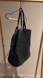 Uturque zwarte me leren tas, Ophalen of Verzenden, Zo goed als nieuw, Zwart, Handtas