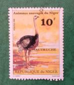 Niger 1981 pz struisvogel, Verzenden, Overige landen, Gestempeld