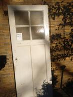 stompe binnendeur, paneeldeur met raampjes, Doe-het-zelf en Verbouw, Ophalen, Gebruikt, Minder dan 80 cm, Binnendeur