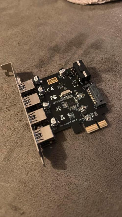 USB PCIe kaart - 4x USB-A / USB3.0, Computers en Software, Moederborden, Nieuw, Overige typen, Overige soorten, Ophalen of Verzenden