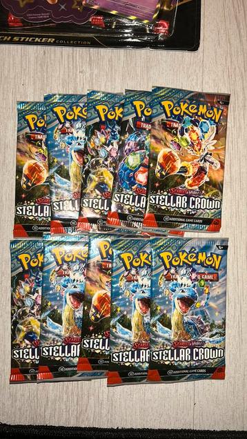 Pokemon kaarten stellar crown scarlet & violet  beschikbaar voor biedingen