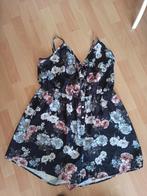 NIEUW! Romantische zwarte bloem jumpsuit maat 3XL 48 50, Verzenden, Nieuw, Zwart, Broek of Spijkerbroek