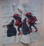 2 jute zakken,zwarte Piet,nieuw, Diversen, Sinterklaas, Ophalen of Verzenden, Zo goed als nieuw