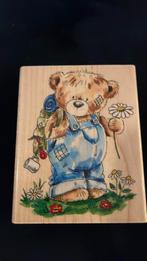 Penny Black, houten stempel. 4053K.Beer in tuinbroek .Nieuw., Hobby en Vrije tijd, Ophalen of Verzenden, Nieuw, Houten stempel