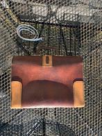 Vintage schooltas, Sieraden, Tassen en Uiterlijk, Tassen | Schooltassen, Ophalen of Verzenden, Gebruikt, Bruin, Overige typen