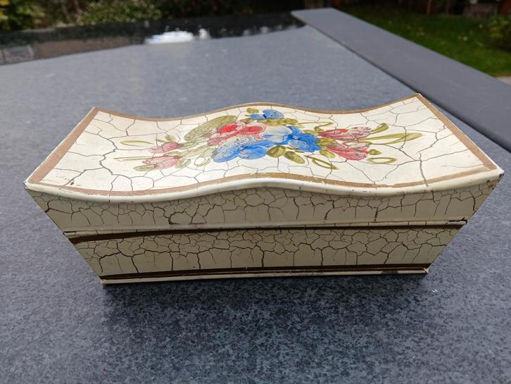 Vintage Lepeldoosje met Bloemen, Antiek en Kunst, Curiosa en Brocante, Ophalen