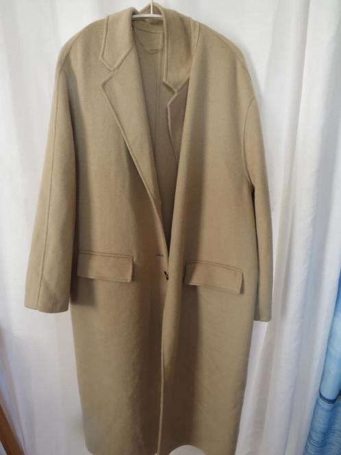 camel lange wolmix  tussen jas mt L Zara, Kleding | Dames, Jassen | Winter, Gedragen, Maat 38/40 (M), Beige, Ophalen of Verzenden