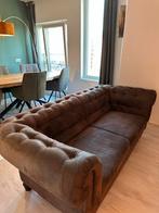 Vintage Chesterfield Look-a-like Bank, Ophalen, Gebruikt, Tweepersoons, 75 tot 100 cm