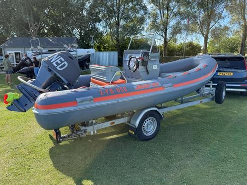 Joker 470 Coaster (2018) + Yamaha 60PK + Pega Trailer (2022), Watersport en Boten, Rubberboten, Gebruikt, Overige merken, Overige materialen