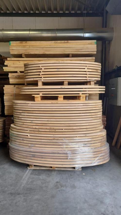 Massief eiken tafelbladen 4cm dik recht rond (deens) ovaal, Huis en Inrichting, Tafels | Eettafels, Nieuw, 100 tot 150 cm, Vijf personen of meer