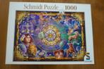 Schmidt puzzel '' Astrologie - Zodiaco '' 1000 st., Ophalen of Verzenden, 500 t/m 1500 stukjes, Gebruikt, Legpuzzel