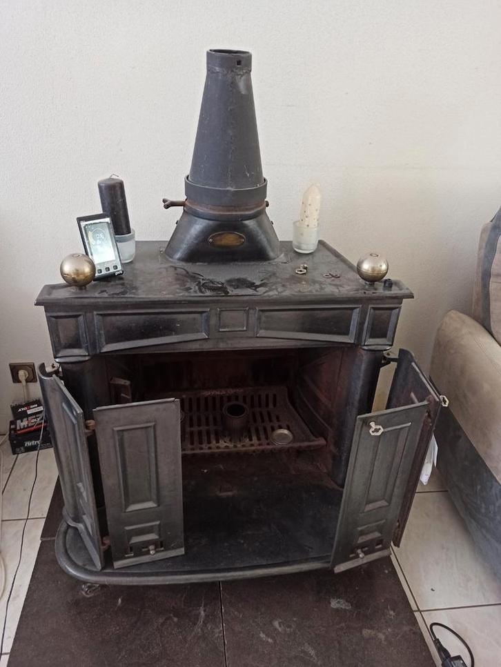 Te koop Franklin kachel, Huis en Inrichting, Kachels, Houtkachel, Hout, Ophalen