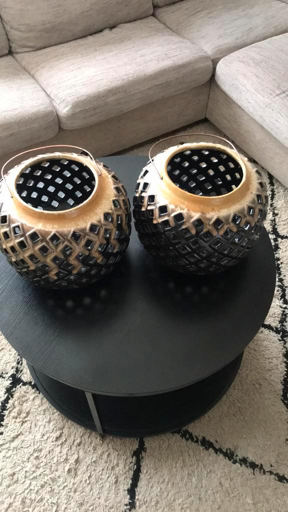 RIVERDALE WINDLICHTEN GROOT, Huis en Inrichting, Woonaccessoires | Kandelaars en Kaarsen, Zo goed als nieuw, Minder dan 25 cm