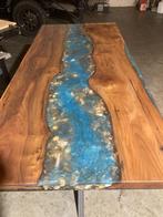 boomstamtafel tafel epoxy hout Tafelblad, Ophalen, Eikenhout, 50 tot 100 cm, Vijf personen of meer