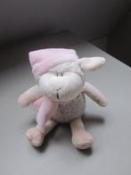 Toys zacht ruwharig pluche schaap lam knuffel roze muts+sjaa, Ophalen of Verzenden, Nieuw, Overige typen