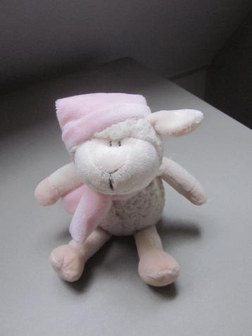 Toys zacht ruwharig pluche schaap lam knuffel roze muts+sjaa beschikbaar voor biedingen