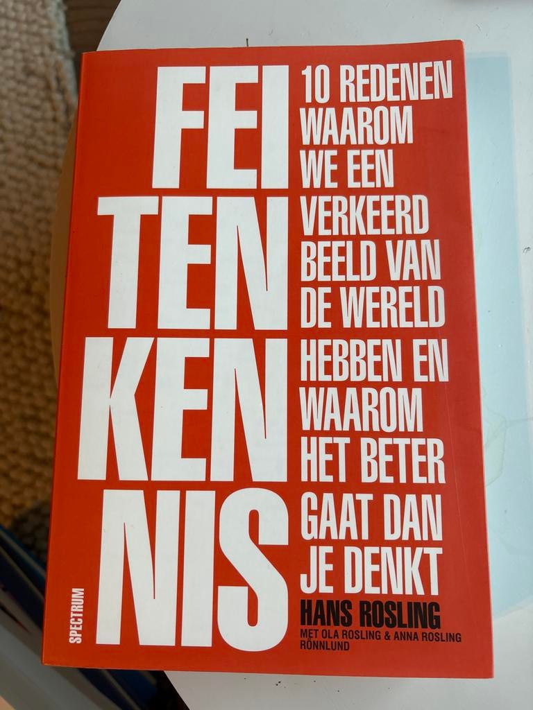 Feitenkennis - Hans Rosling, Boeken, Ophalen of Verzenden, Zo goed als nieuw, Maatschappij en Samenleving, Wereld