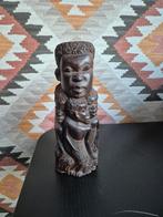 Handgesneden houten Afrikaanse moeder en kinderen., Ophalen of Verzenden