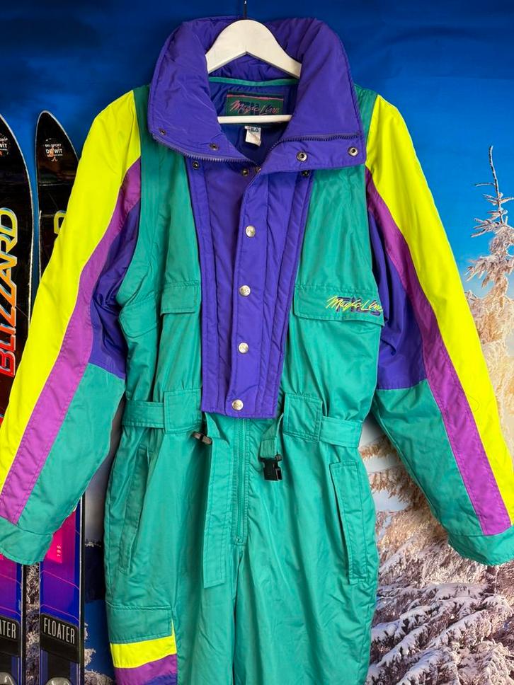 Vintage Fout Skipak van Fila maat 50 / M, Kleding | Heren, Wintersportkleding, Zo goed als nieuw, Pak, Maat 48/50 (M), Ophalen of Verzenden