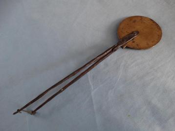 Antiek stroopwafel ijzer messing handmade beschikbaar voor biedingen