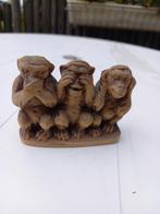 Horen, zien en zwijgen,  beeldje, Verzamelen, Beelden en Beeldjes, Ophalen of Verzenden, Zo goed als nieuw, Dier