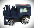 Locomotief blauw~Metaal~Speelgoed treintje~jaren 70, Ophalen of Verzenden, Gebruikt
