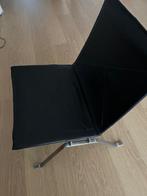 PK 22 - fauteuil ; zwart leer; zgan, Ophalen, Minder dan 75 cm, Leer, Zo goed als nieuw