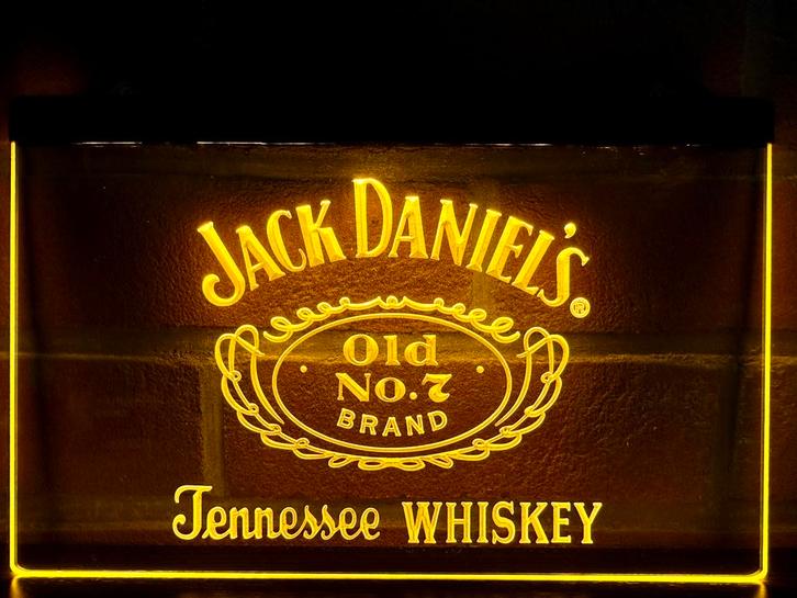 Led Lichtbord JACK DANIELS 3d neon look, Verzamelen, Merken en Reclamevoorwerpen, Nieuw, Lichtbak of (neon) lamp, Ophalen of Verzenden
