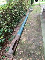 Oude gietijzeren Lovink Terborg lantaarnpaal straatlantaarn, Ophalen, Gebruikt, Staande lamp, Netvoeding